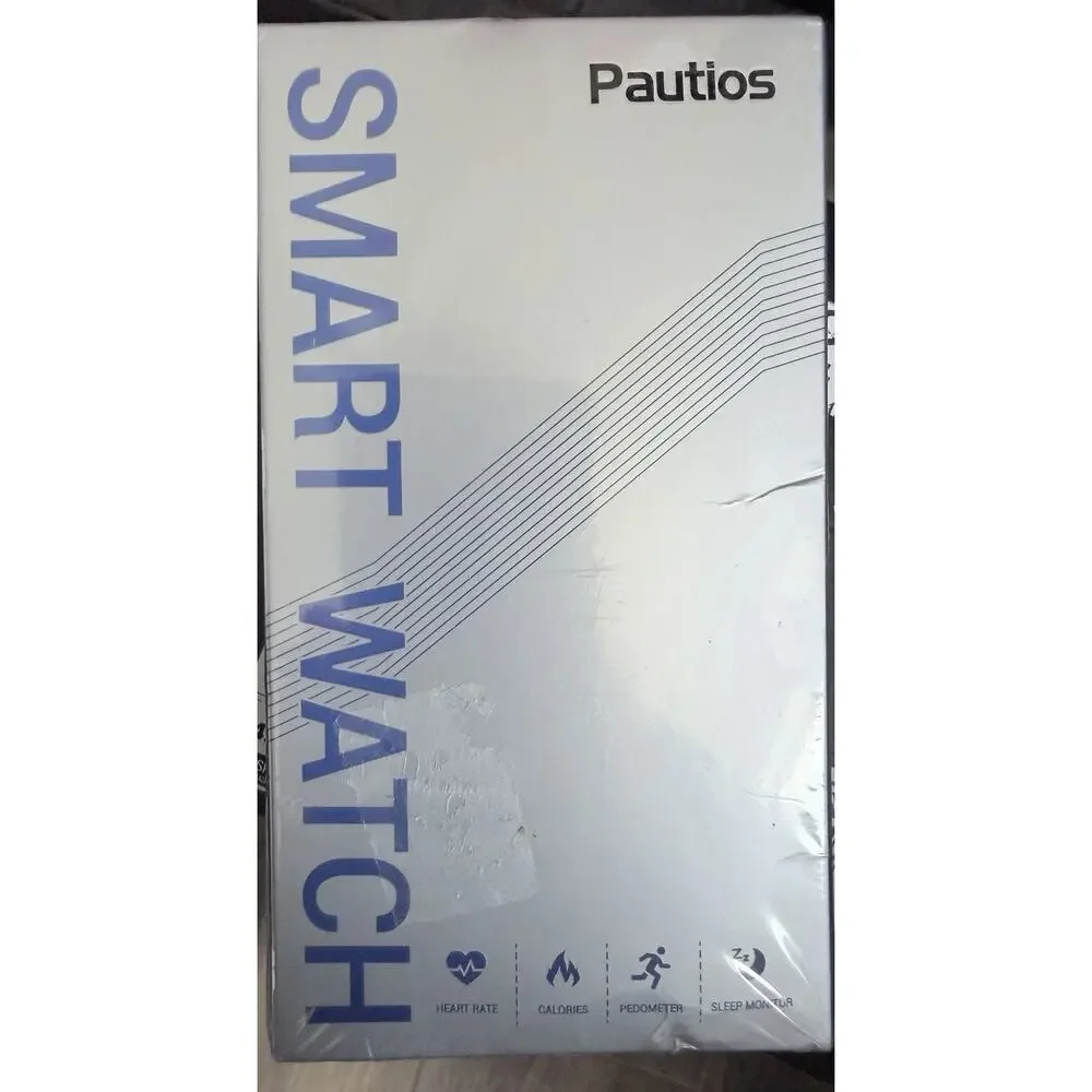 Pautios Smart Watch Waterproof Fitness Tracker w/Heart Rate unknown Color New